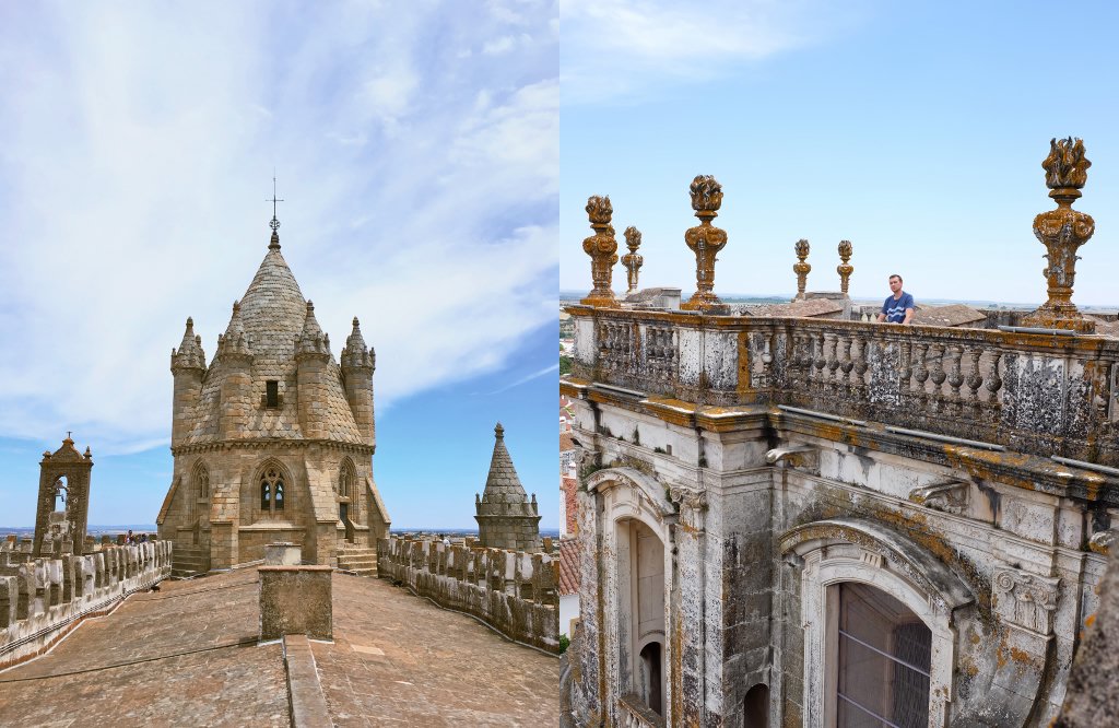 The roof of Cathedral of Evora